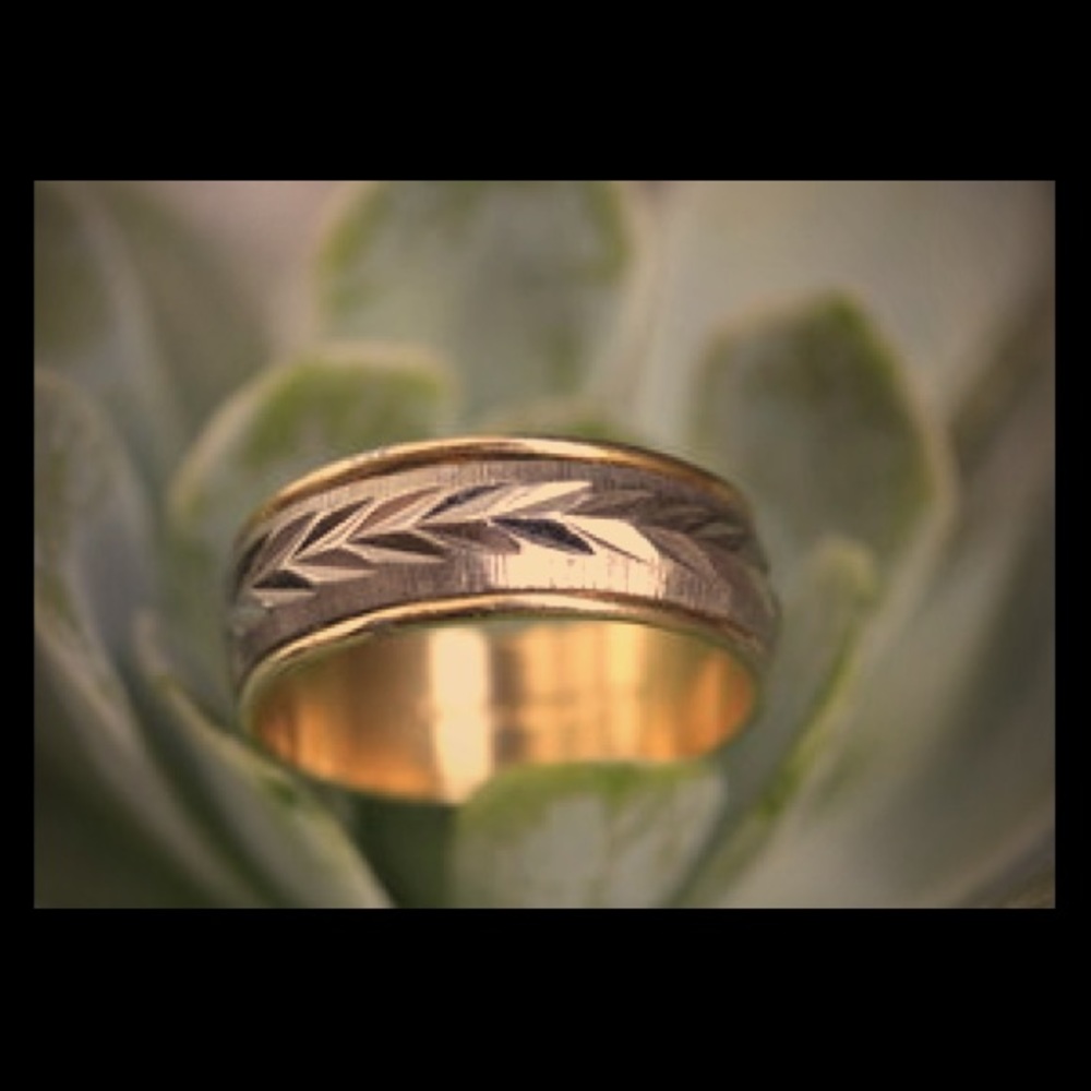 Vintage Sterling & 14k Gold-Filled Men’s Band